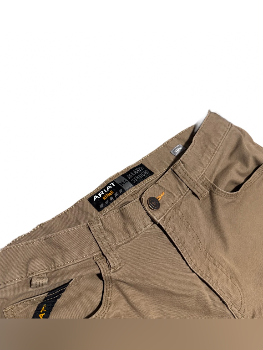 Ariat Rebar M4 Pants 32x34 Relaxed Straight Men's Khaki Utility Gorpcore - Picture 5 of 5